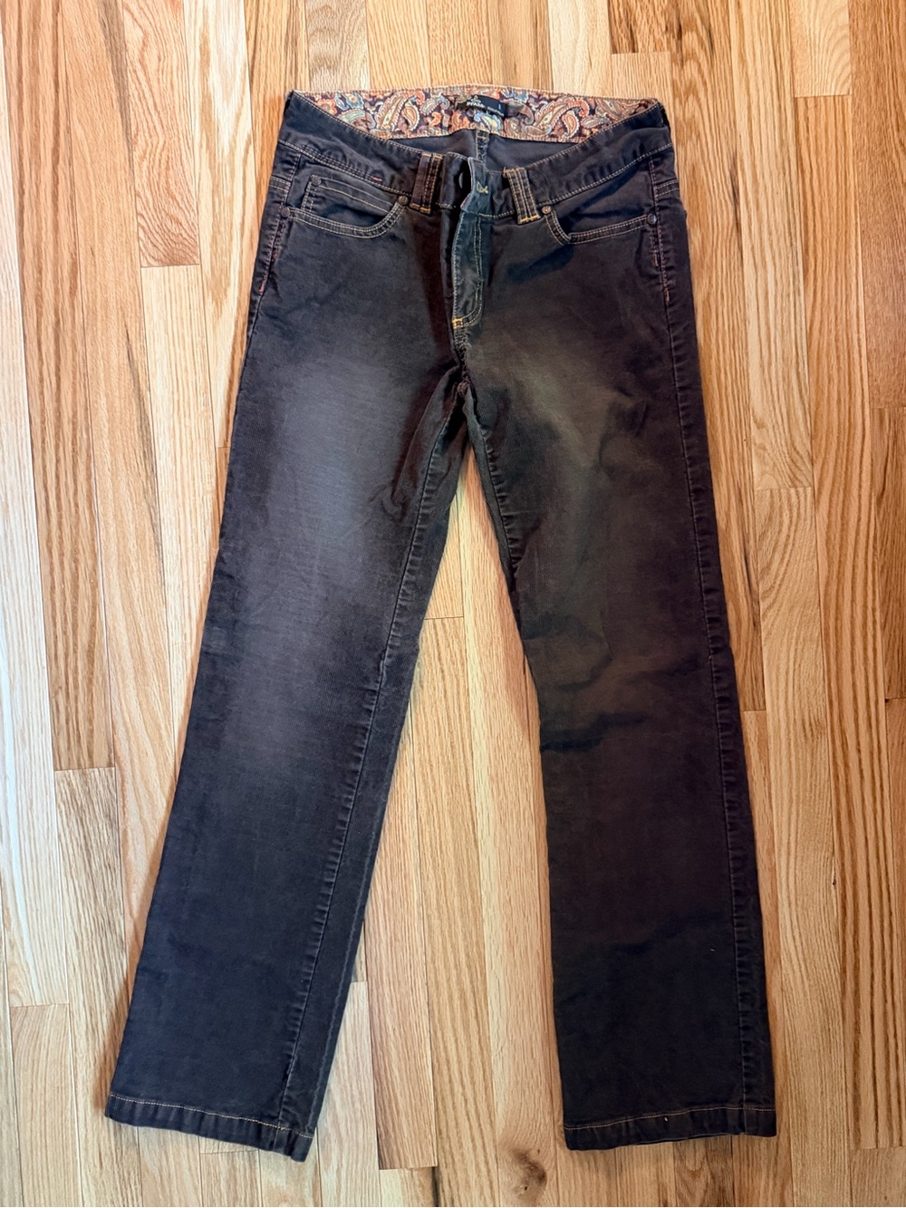 Prana Women's Dark brown  Straight-Leg cords